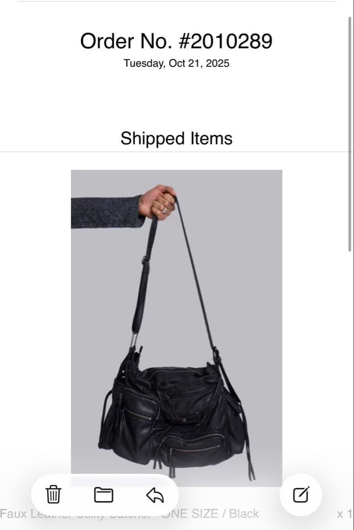 バッグ jaded london Faux Leather UtilitySatchel