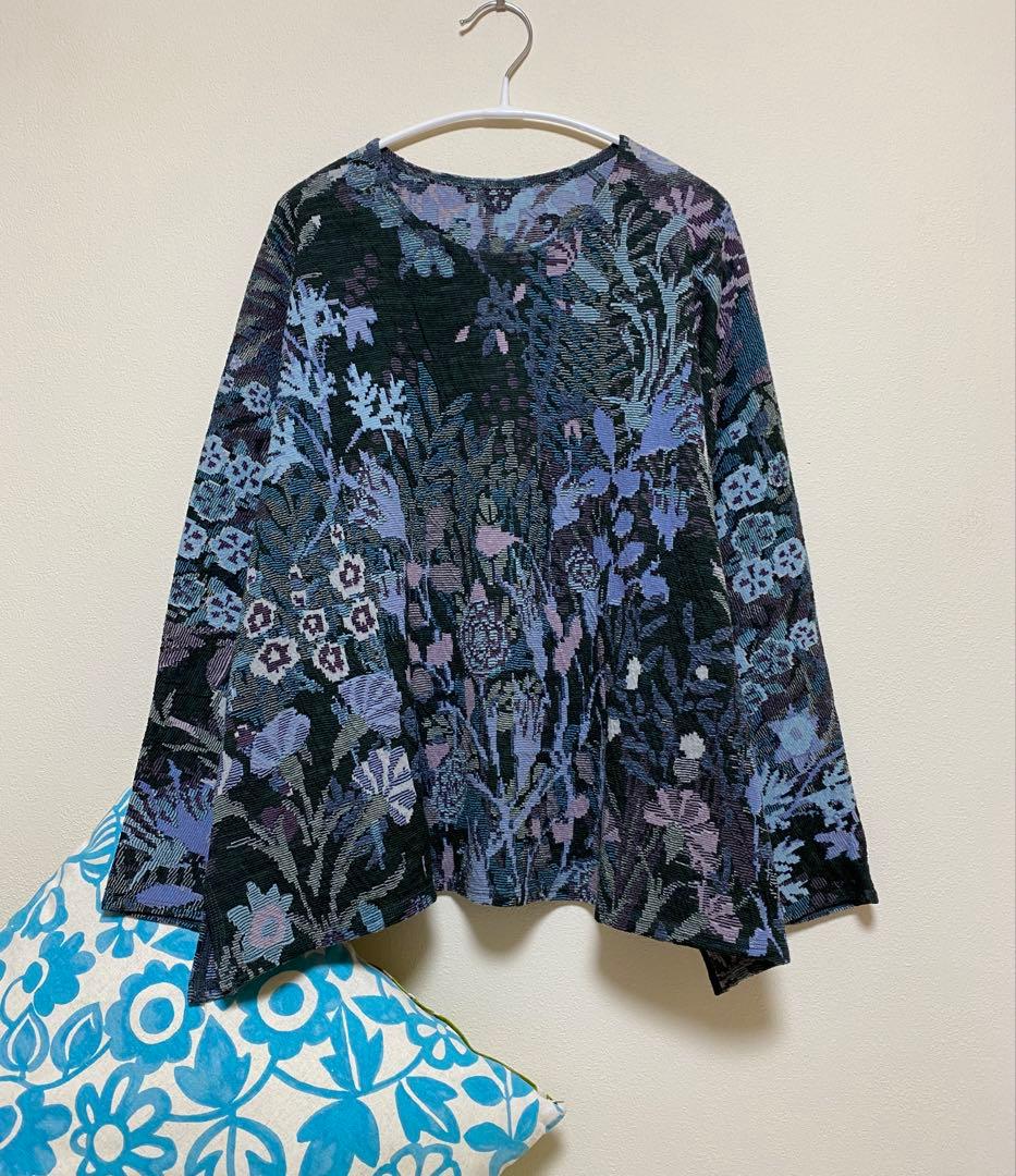 ヨーガンレール　22年春 美品　カットフラワー 　ワイドトップス　ババグーリ