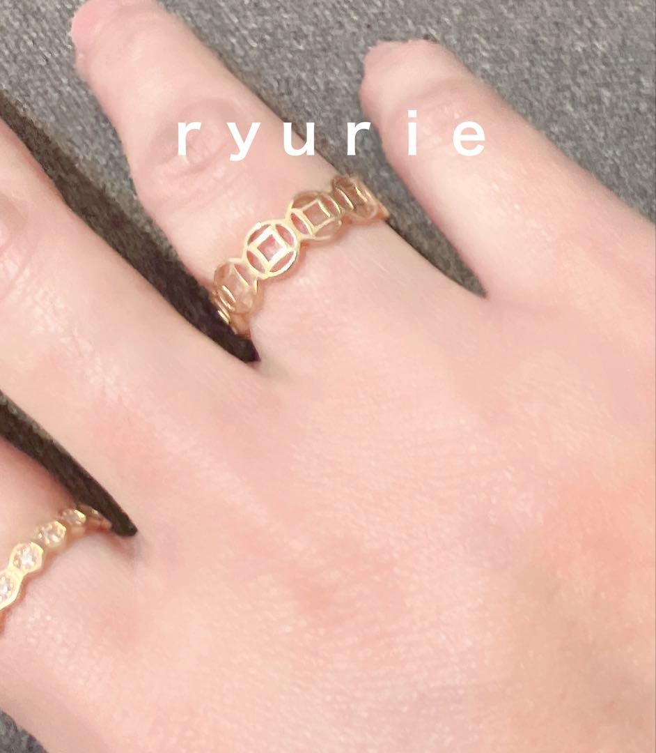 18金K18リングMONEY CATCHER ユニセックス マネーキャッチャー