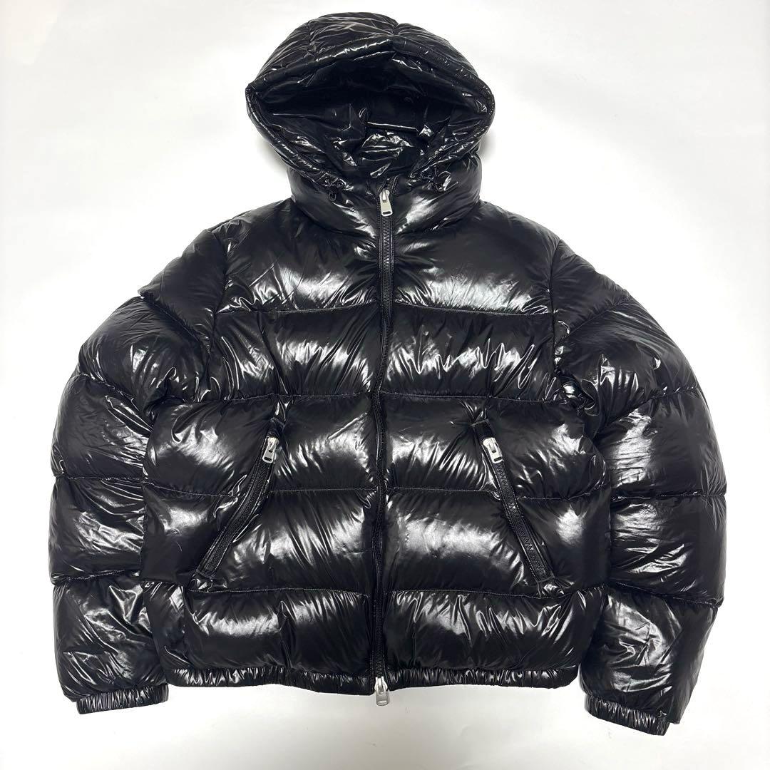 ✨美品✨ザラ 光沢 ダウンジャケット【40】M ブラック Y2K肉厚