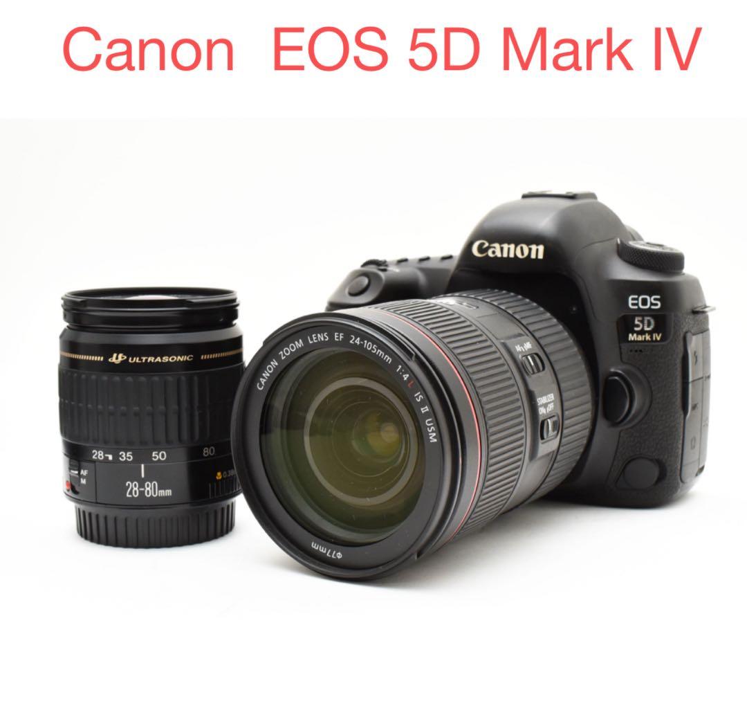 ☆保証付☆Canon EOS 5D Mark IV標準&望遠ダブルレンズセット