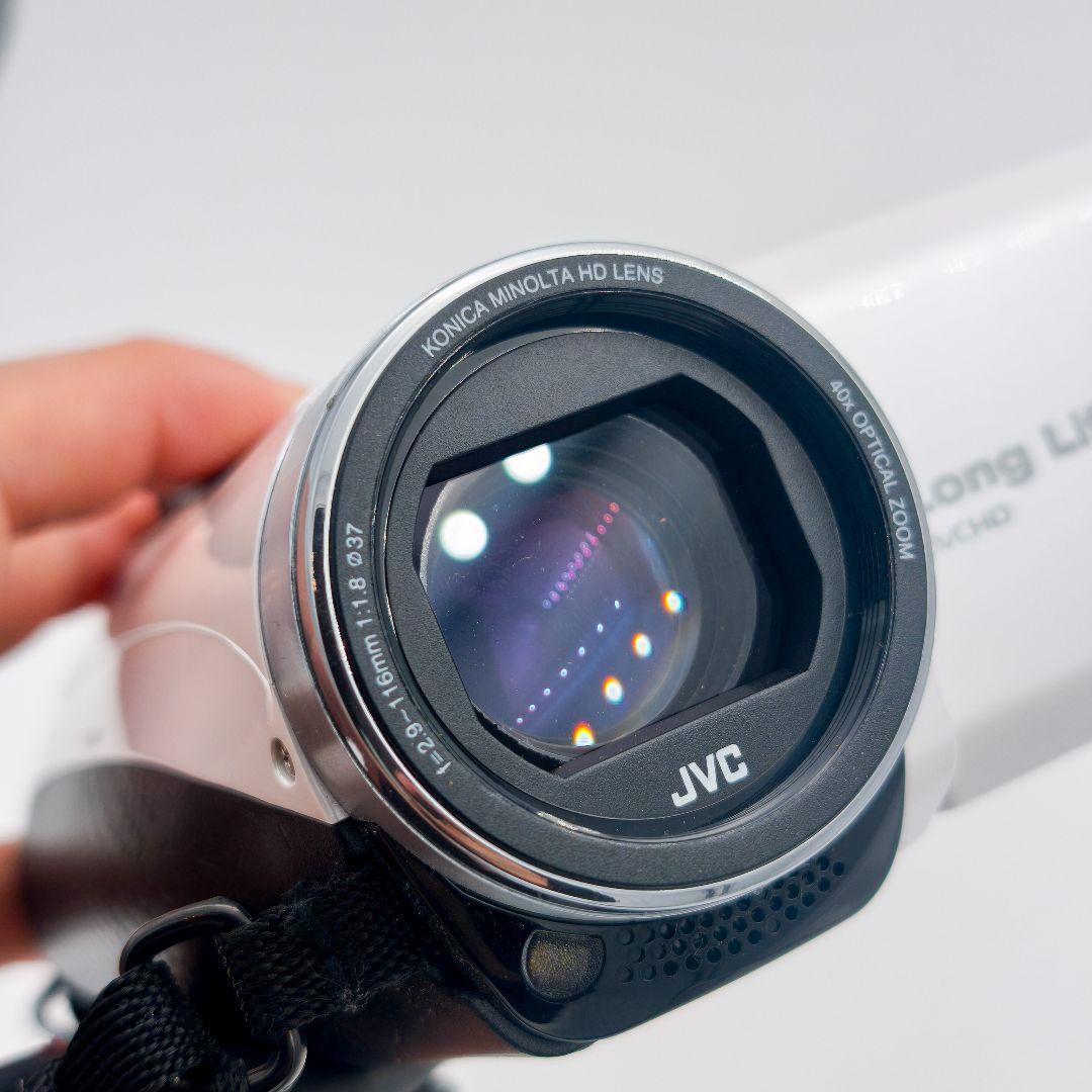 GZ-F200-W ビデオカメラ タフネス 高倍率ズーム アウトドア 旅行用