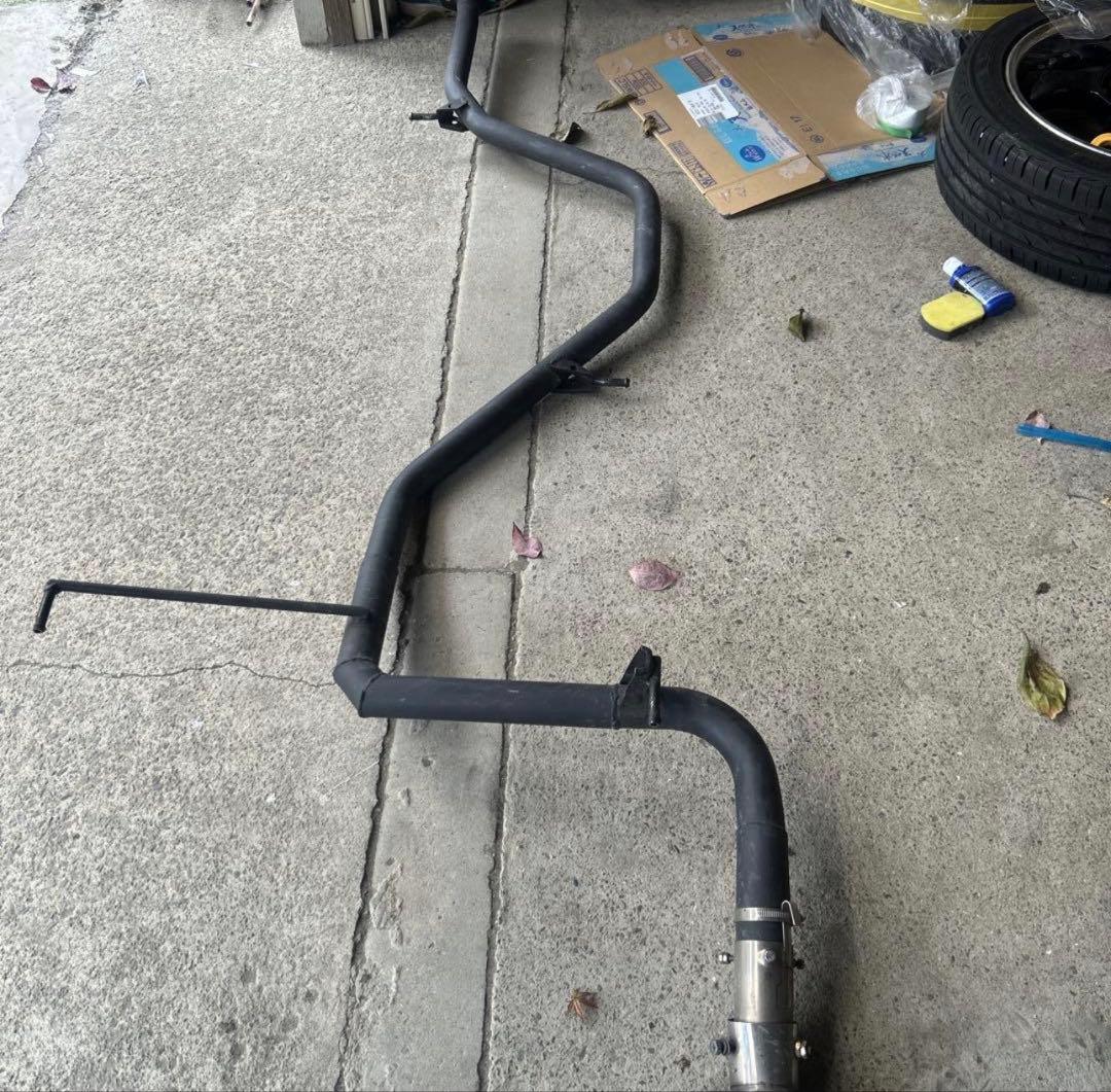 50プリウス リアピースストレートマフラー