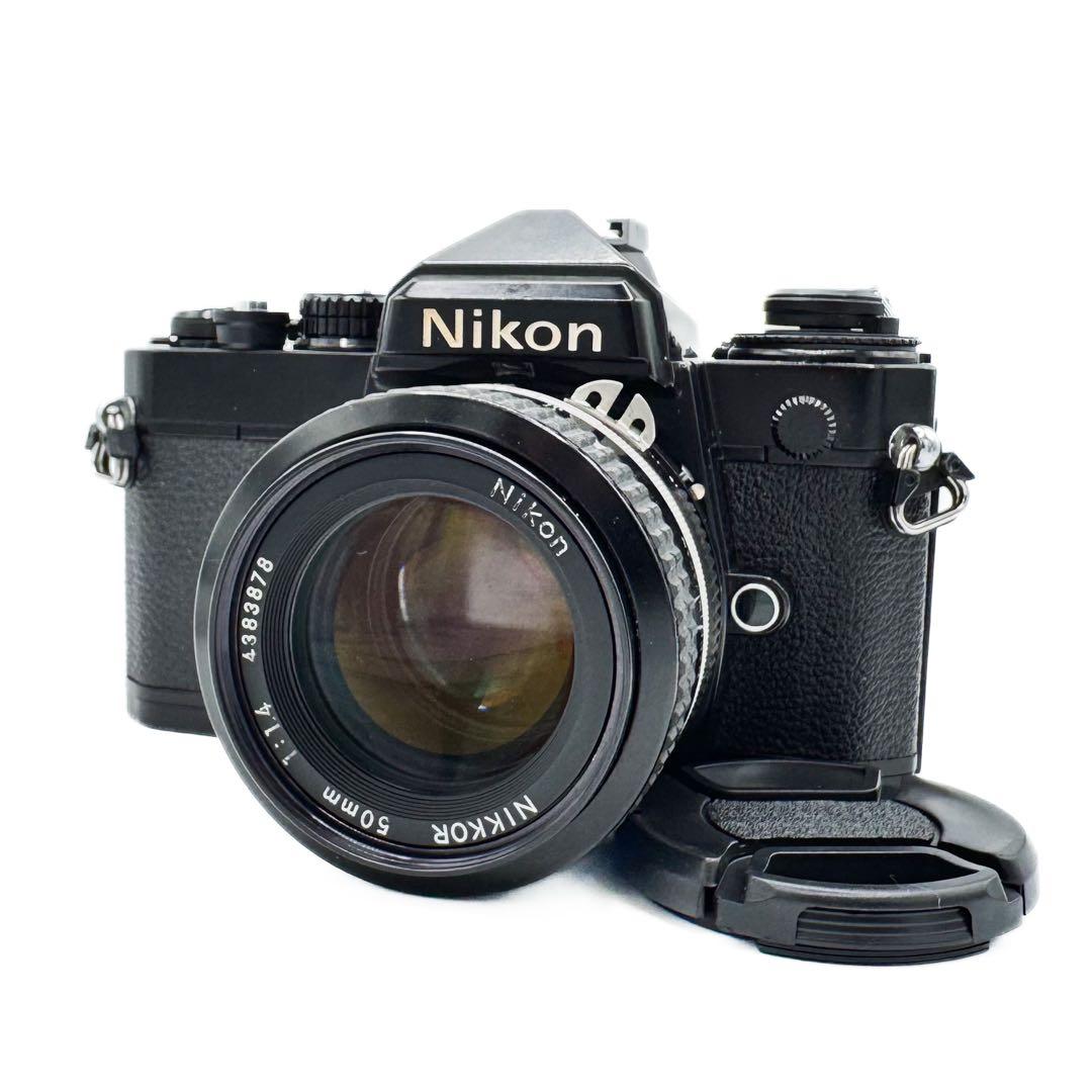 Aランク 完動品✨ Nikon FE Black 50mmセット 1ヶ月保証付き