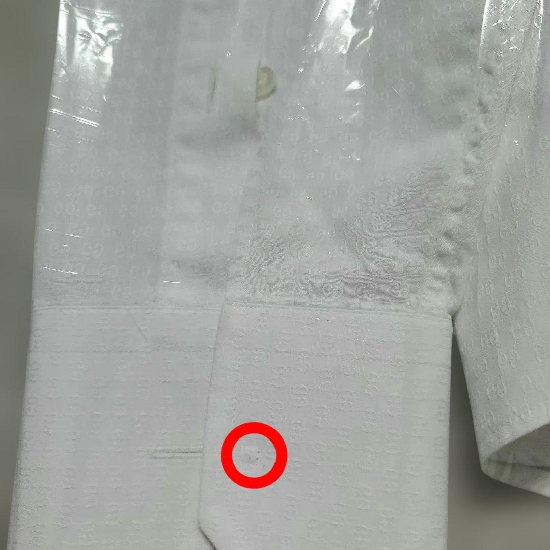 sale⭐最終お値下げしました⭐GUCCI ホワイト コットン 長袖シャツ