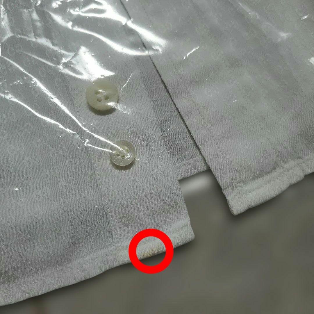 sale⭐最終お値下げしました⭐GUCCI ホワイト コットン 長袖シャツ