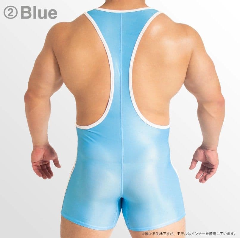 EGDE VLW AIR SINGLET L-XL Blue シースルー 極薄