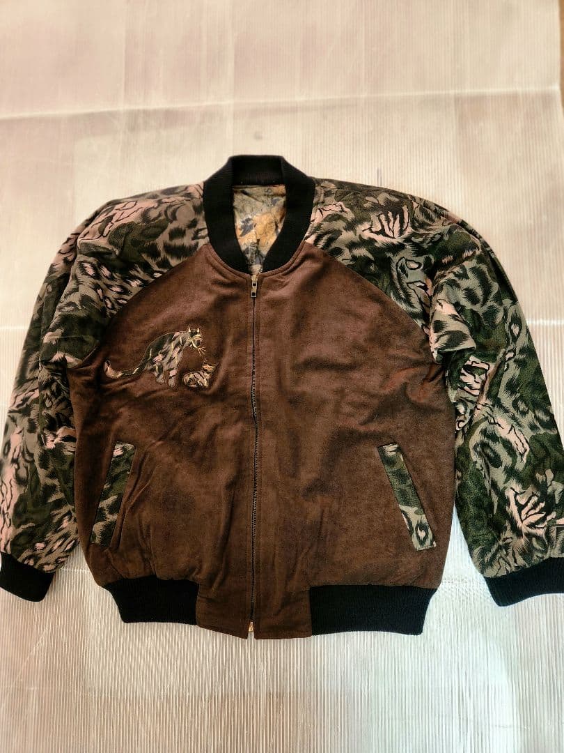 ハンドメイド　別珍　ボンバージャケットスカジャン