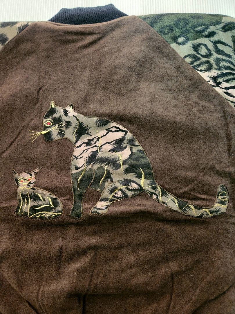 ハンドメイド　別珍　ボンバージャケットスカジャン