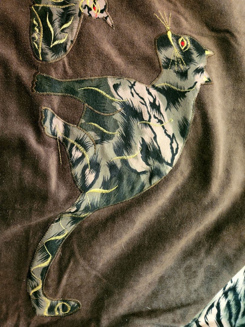 ハンドメイド　別珍　ボンバージャケットスカジャン