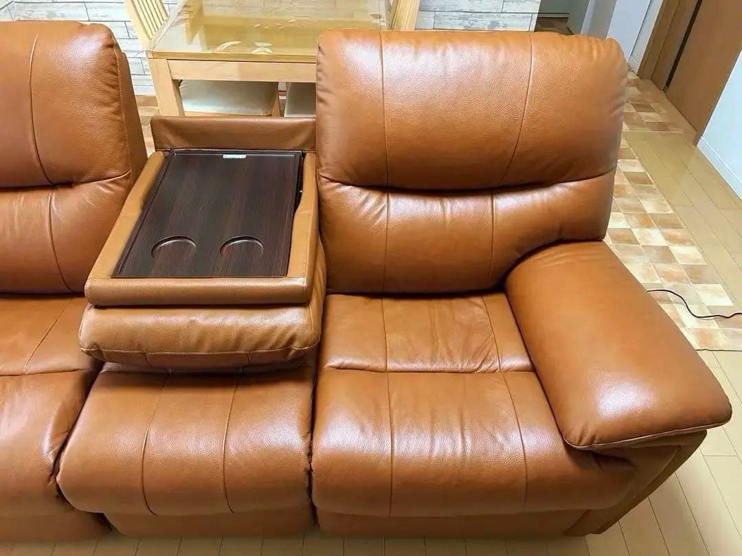 ヤマダオリジナル　3人掛け　電動リクライニングソファ　YES140001LBR