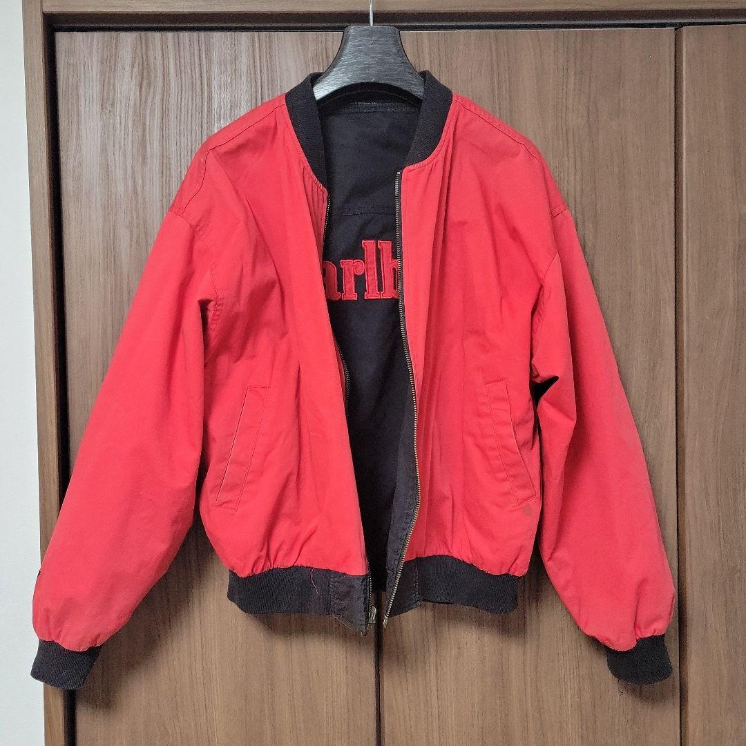 Marlboro リバーシブルボンバージャケット 黒/赤