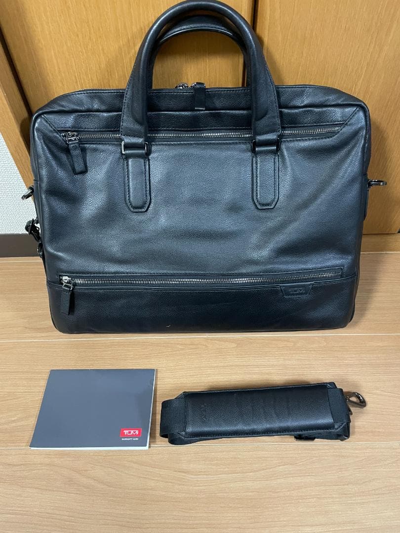 TUMI HARRISON トップジップブリーフ オールレザー ビジネスバッグ