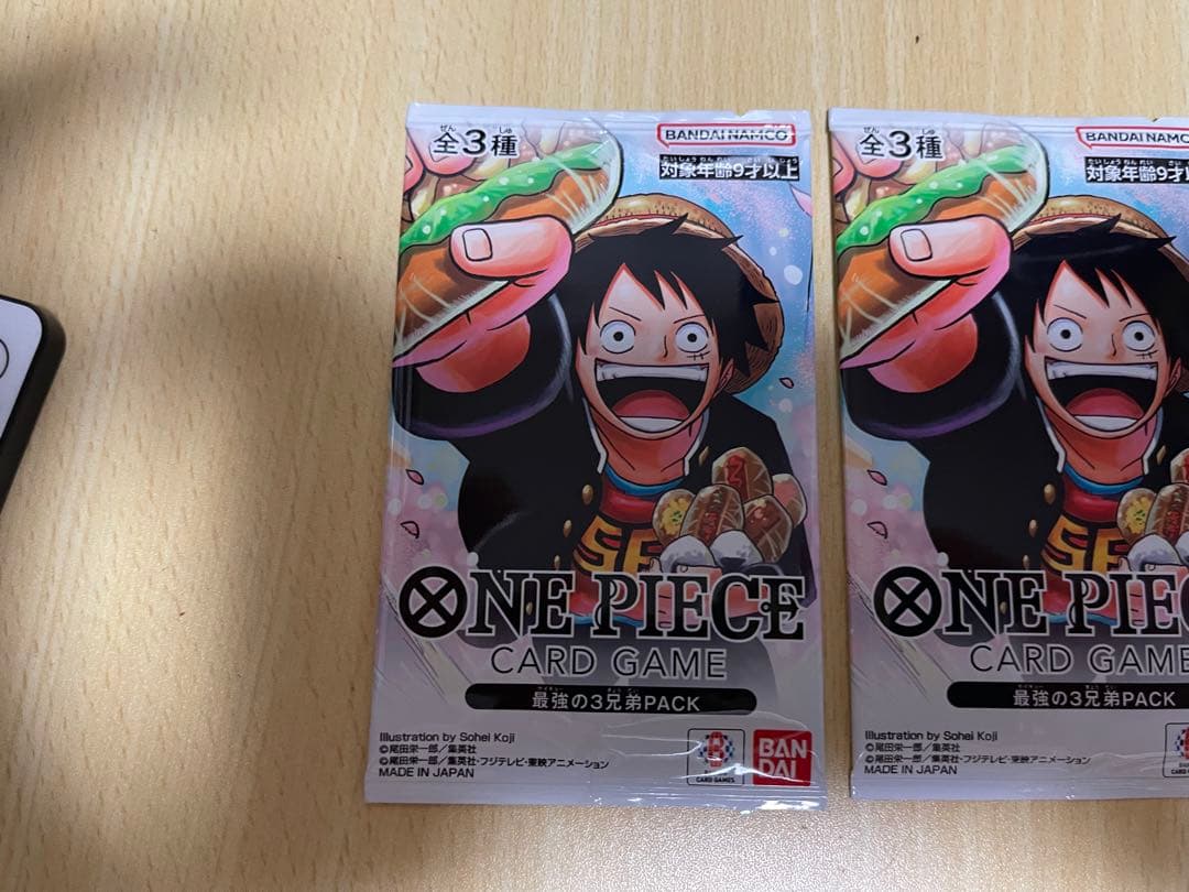 未開封　ワンピースカード　最強の三兄弟パック　最強ジャンプ　4パック