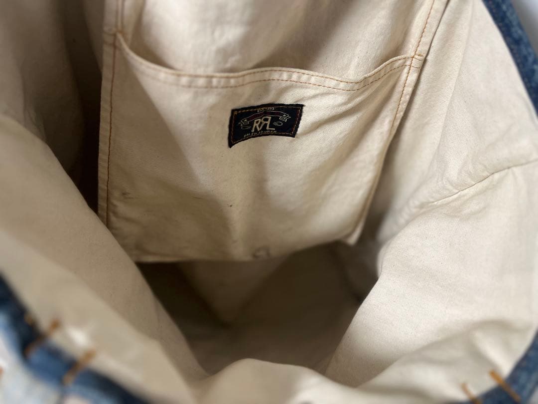 RRL & CO. パッチワークデニムトートバッグ　サイズ380×320
