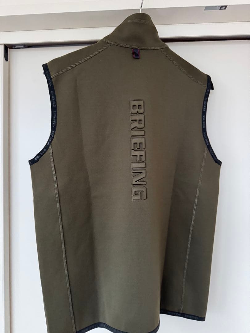BRIEFING GOLF ジップベスト 3Dロゴ 極美品