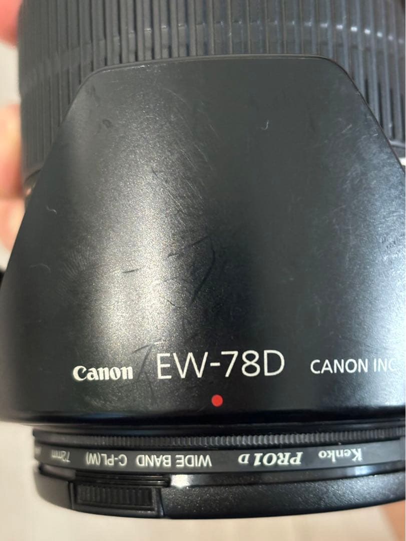 Canon EFS 18-200mm レンズ　WE-78D ケース付き