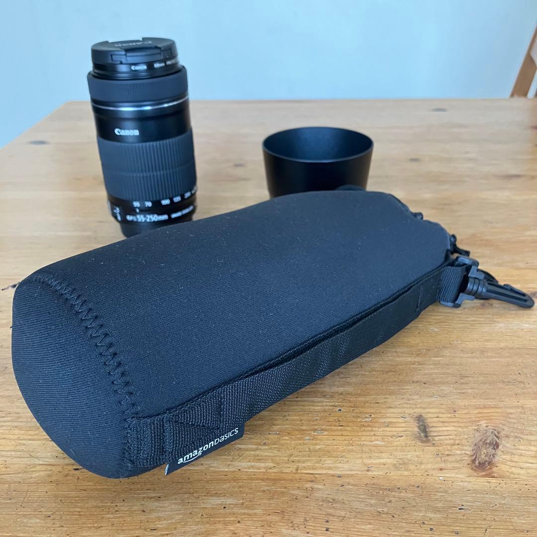 CANON EF-S 55-250mm 1:4-5.6 純正フード&フィルター