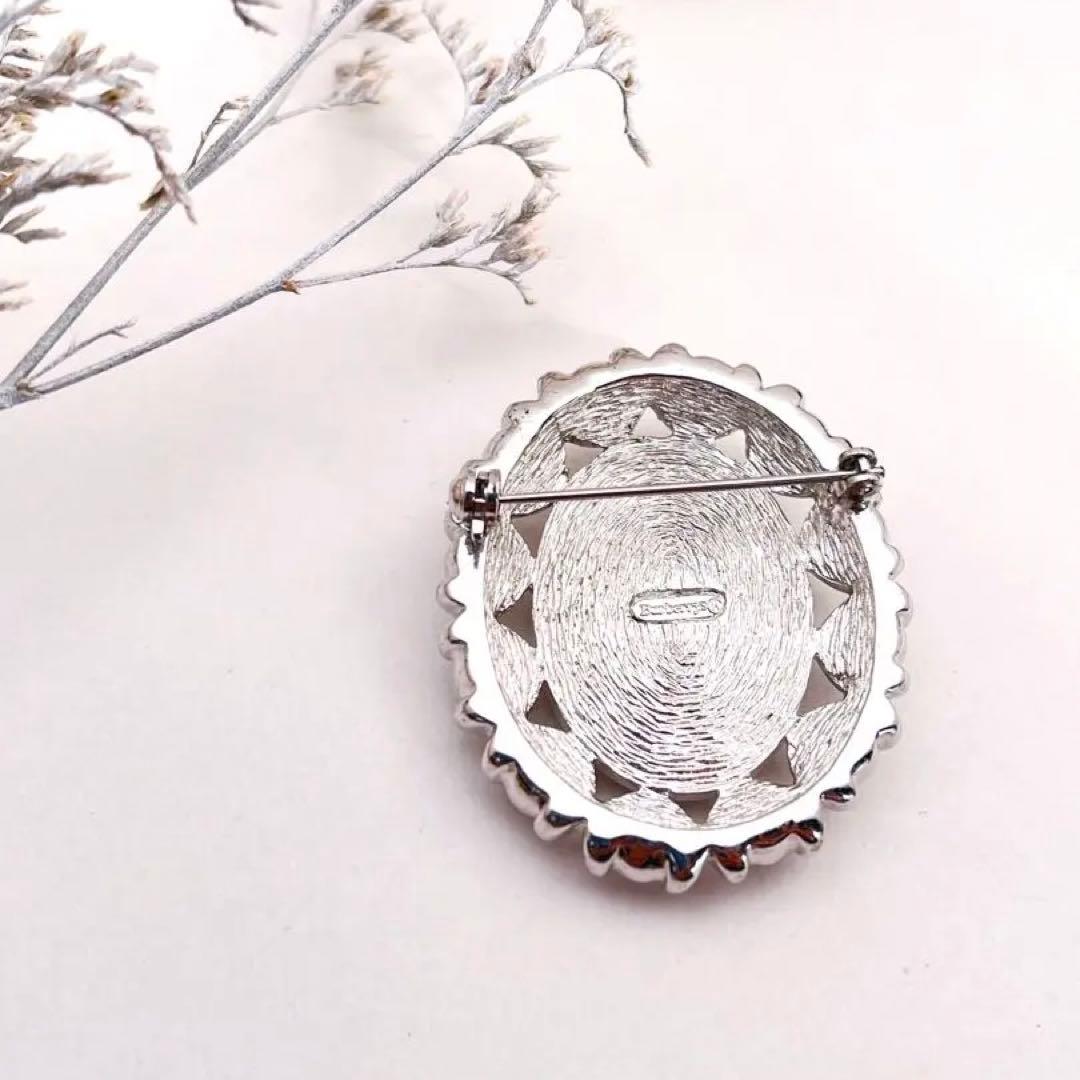 936 BURBERRY バーバリー カメオ 貴婦人 女神 シルバー オレンジ