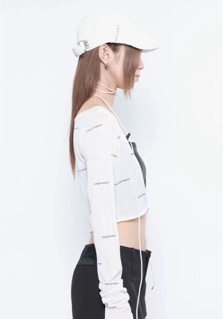 theredthread ホワイト S lace up hunting cap