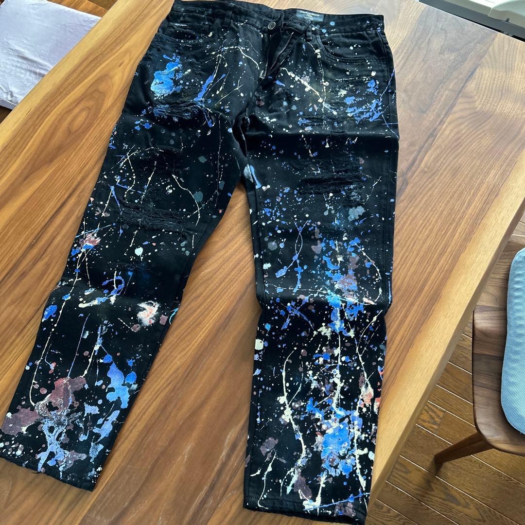 Dolce & Gabbana スプラッターデニムパンツ 52