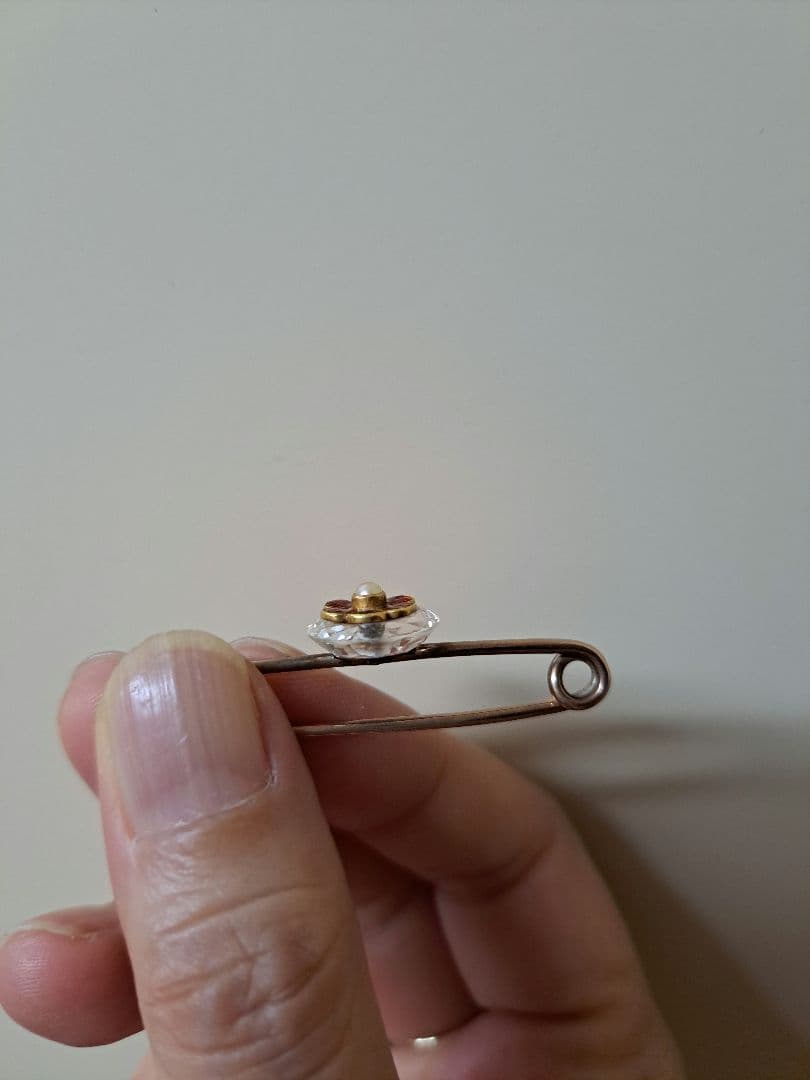 アンティークエナメルブローチ