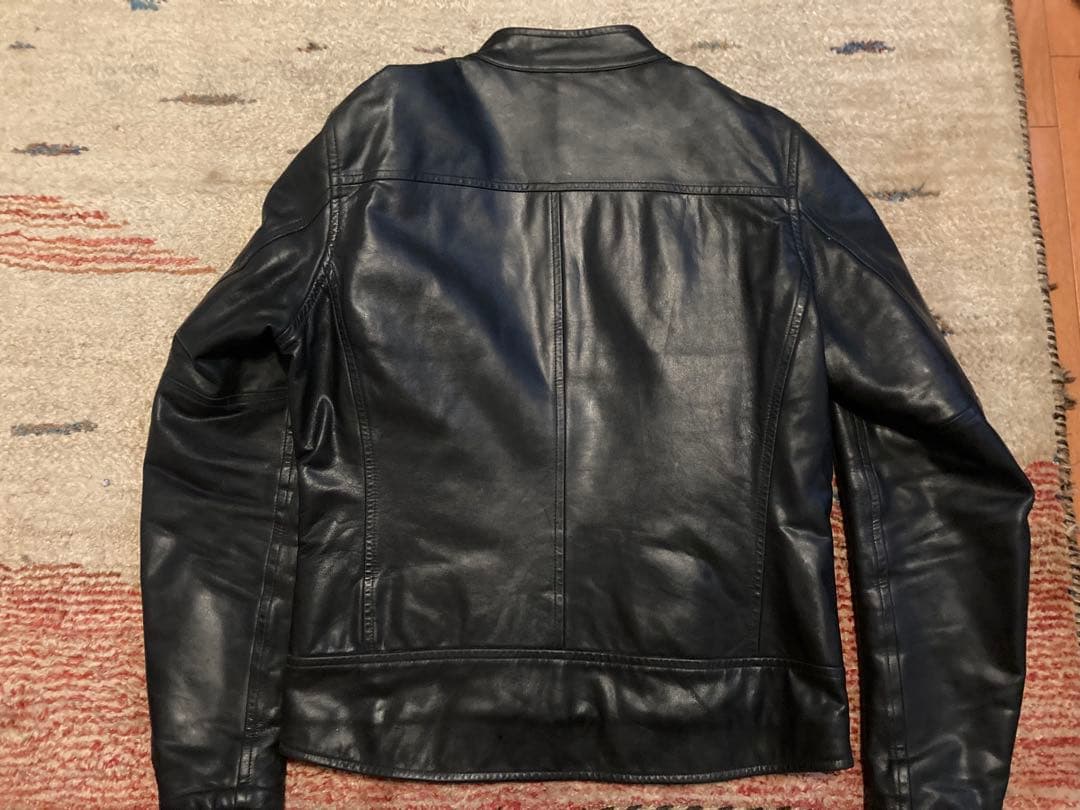 ユナイテッドアローズ　羊皮シングルライダースBEAUTY&YOUTH ブラック黒