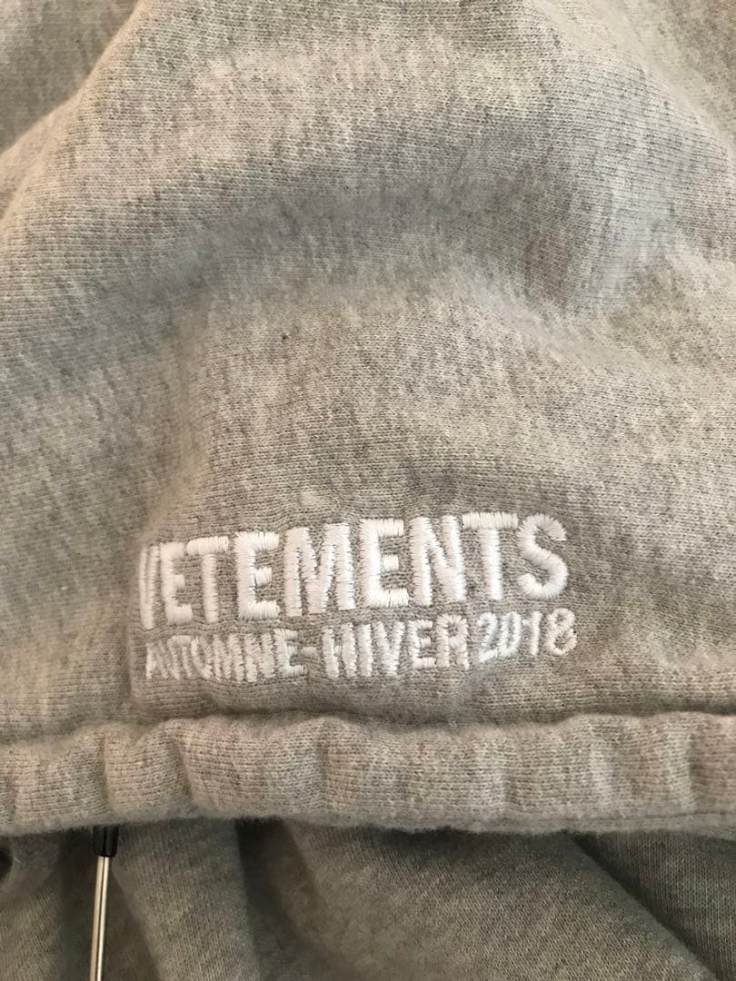 VETEMENTS french terryパーカー