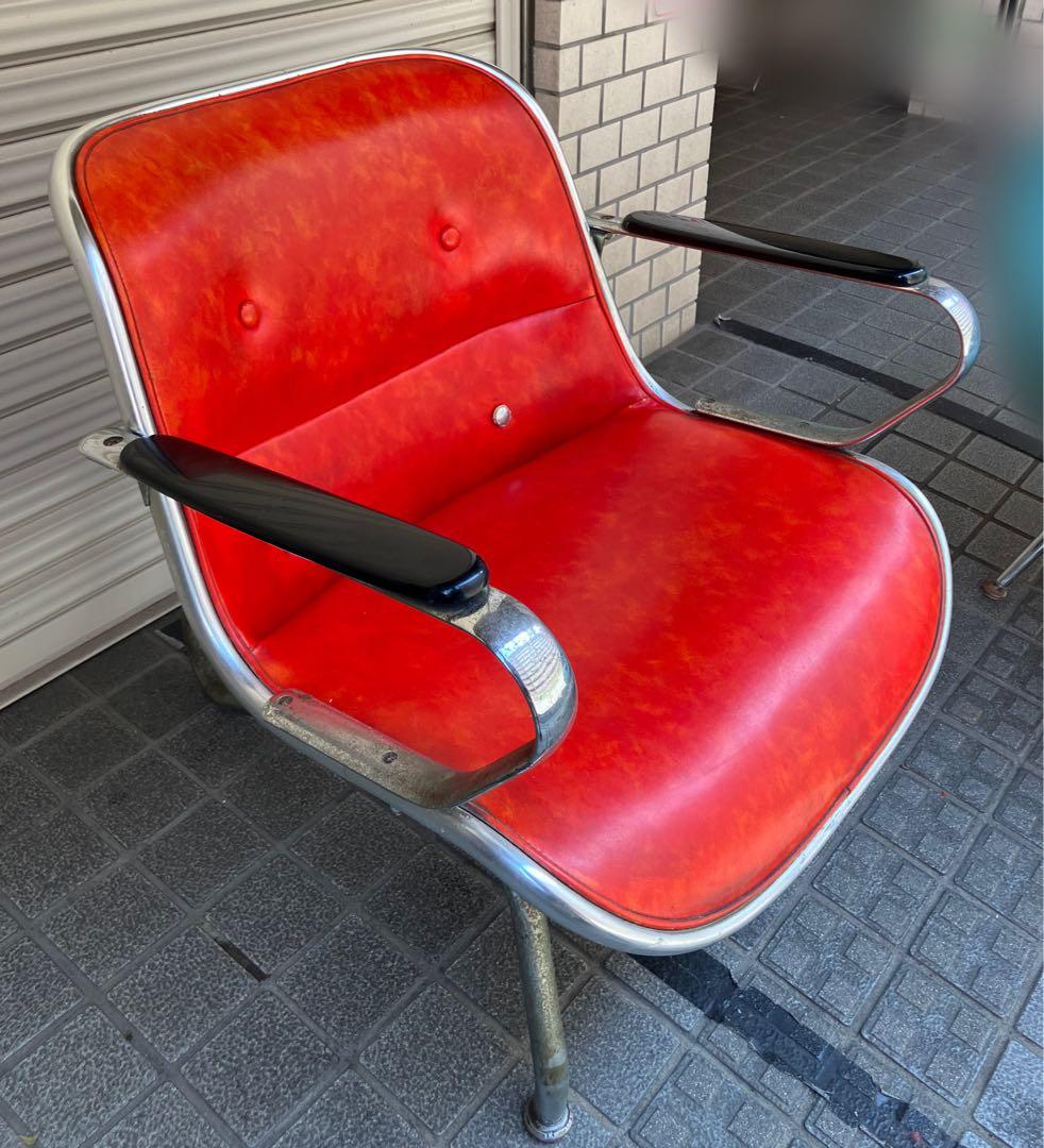 ミッドセンチュリー ポールハンガー アームチェア/ヴィンテージ