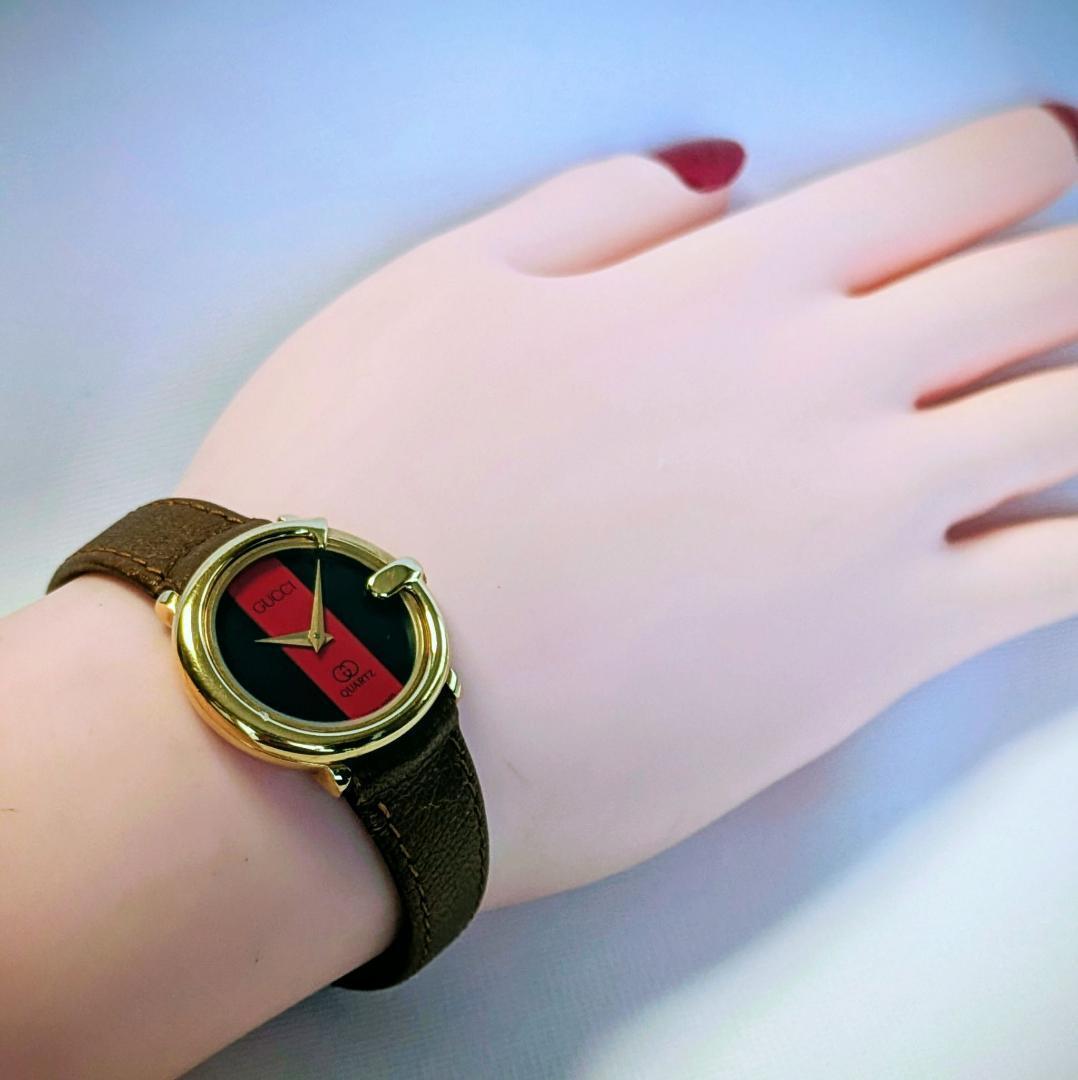 良品 GUCCIレディース腕時計3600シェリーライン Gフェース イタリア