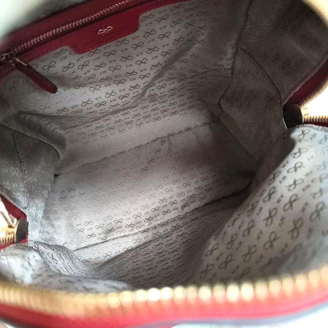 テ*ラ様 【アニヤハインドマーチ】レザー バックパックリュック スマイル ウィン