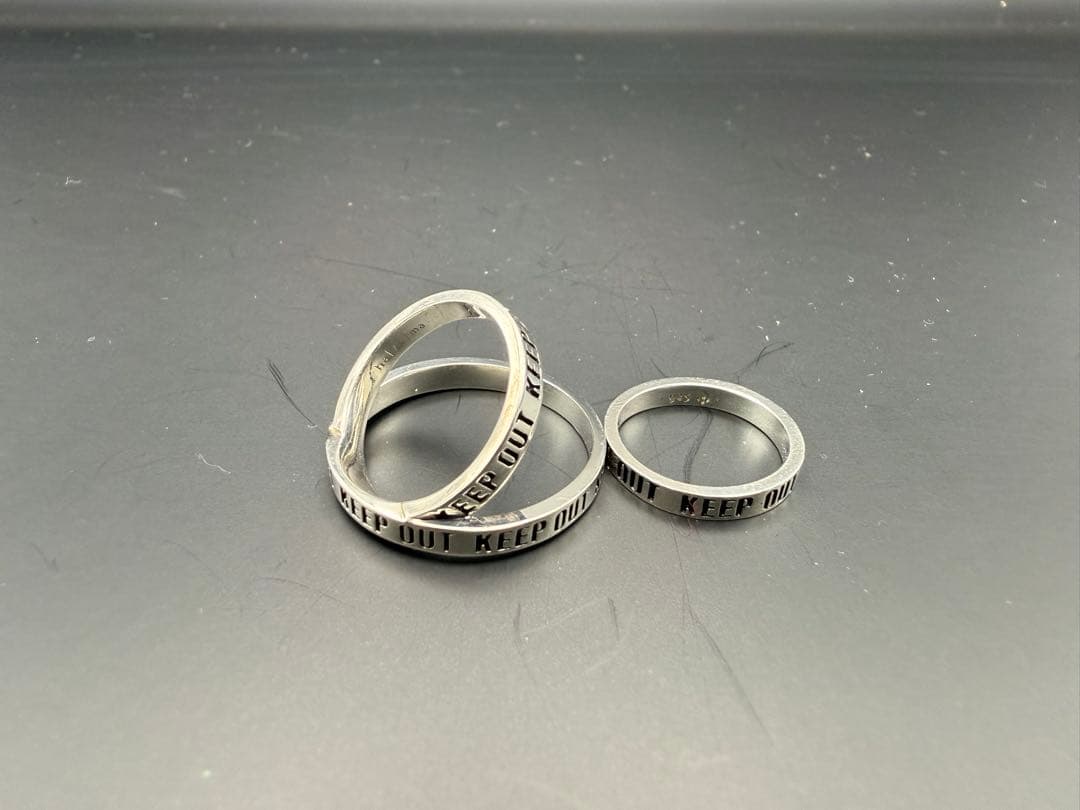 は*こ様 hazamaハザマ絶対不可侵の三連リング 925