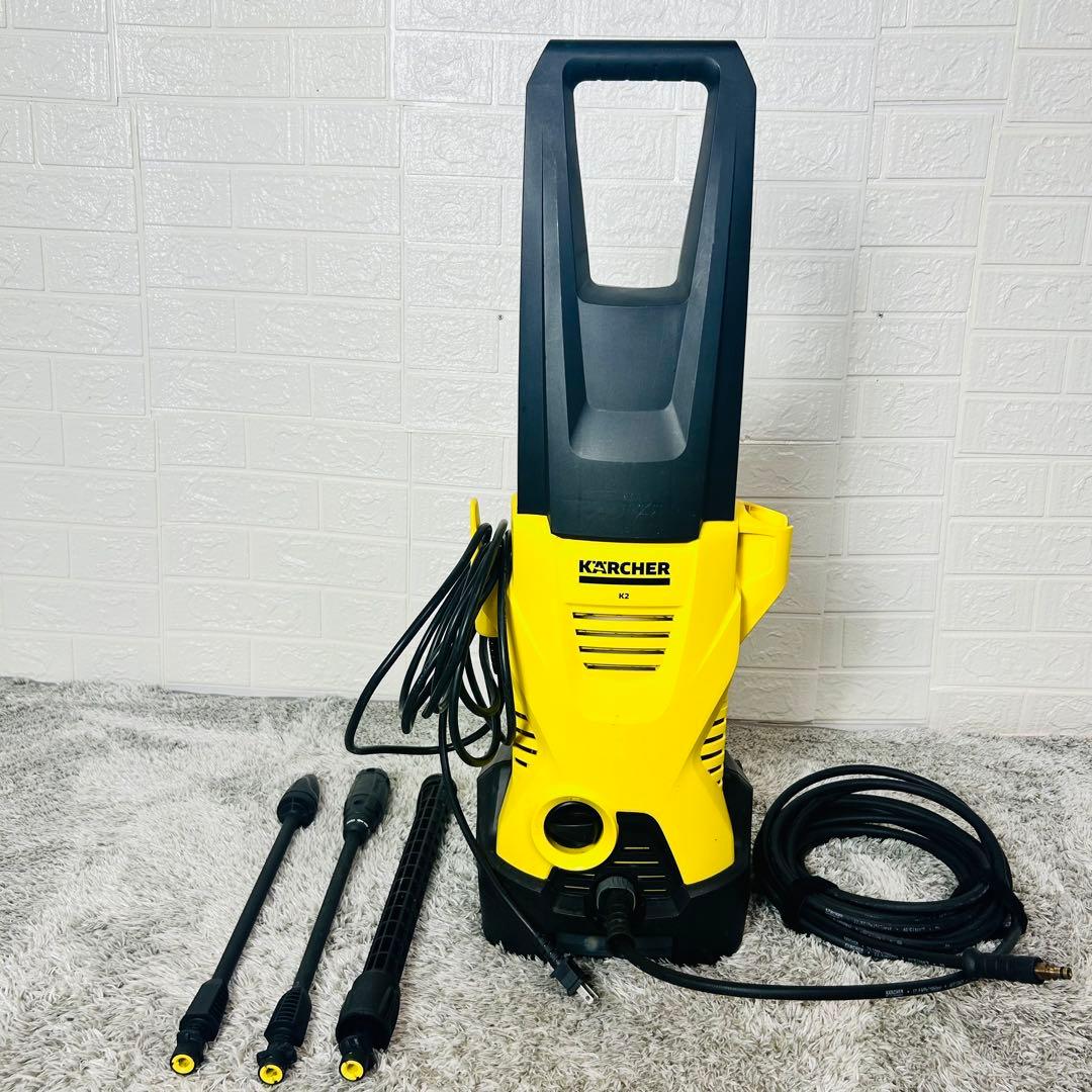ケルヒャー K2 高圧洗浄機 ランス3本付属 旧型 動作OK 清掃 洗車