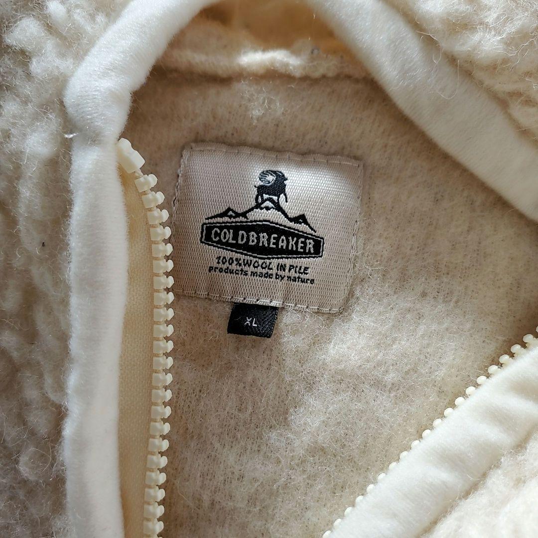 美品　COLDBREAKER　コールドブレーカー ウール フード ボア ベスト