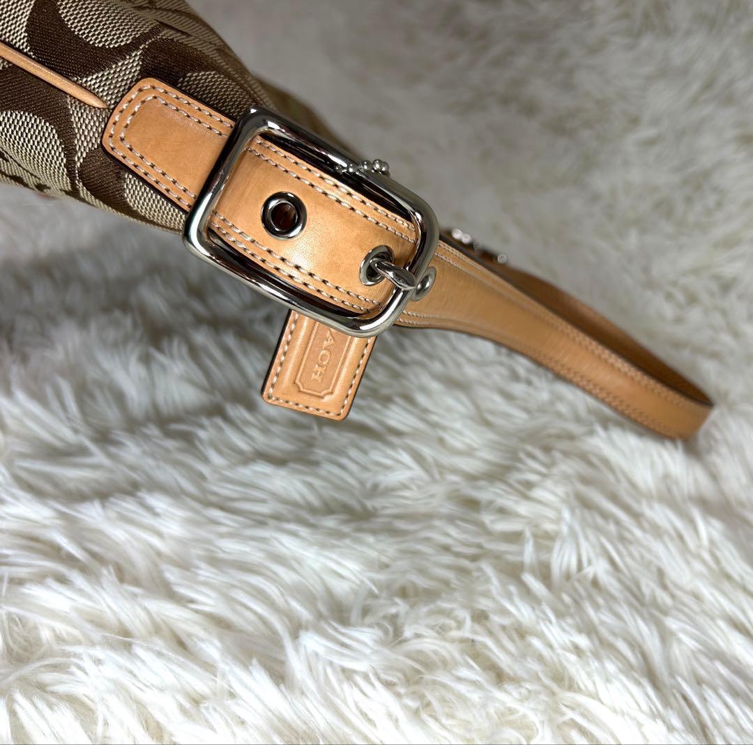 極美品✨COACH シグネチャー　ハンドバッグ　ワンショルダー