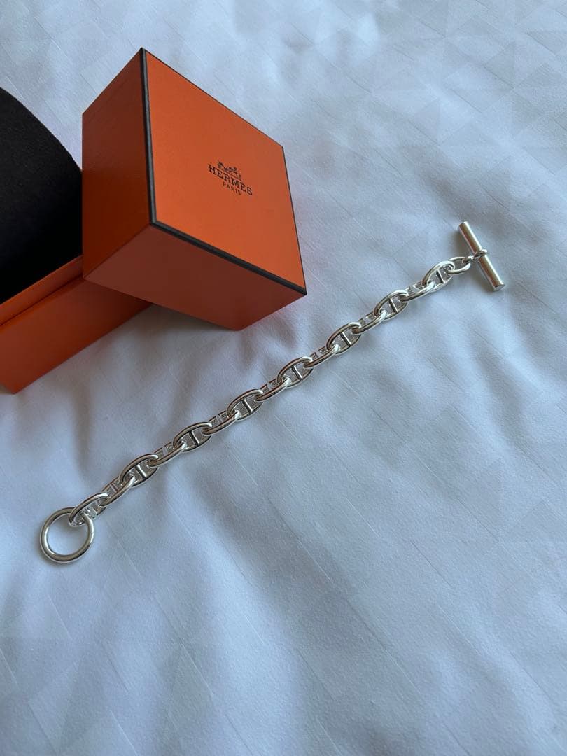 HERMES エルメス　シェーヌダンクル ブレスレット　GM 15コマ
