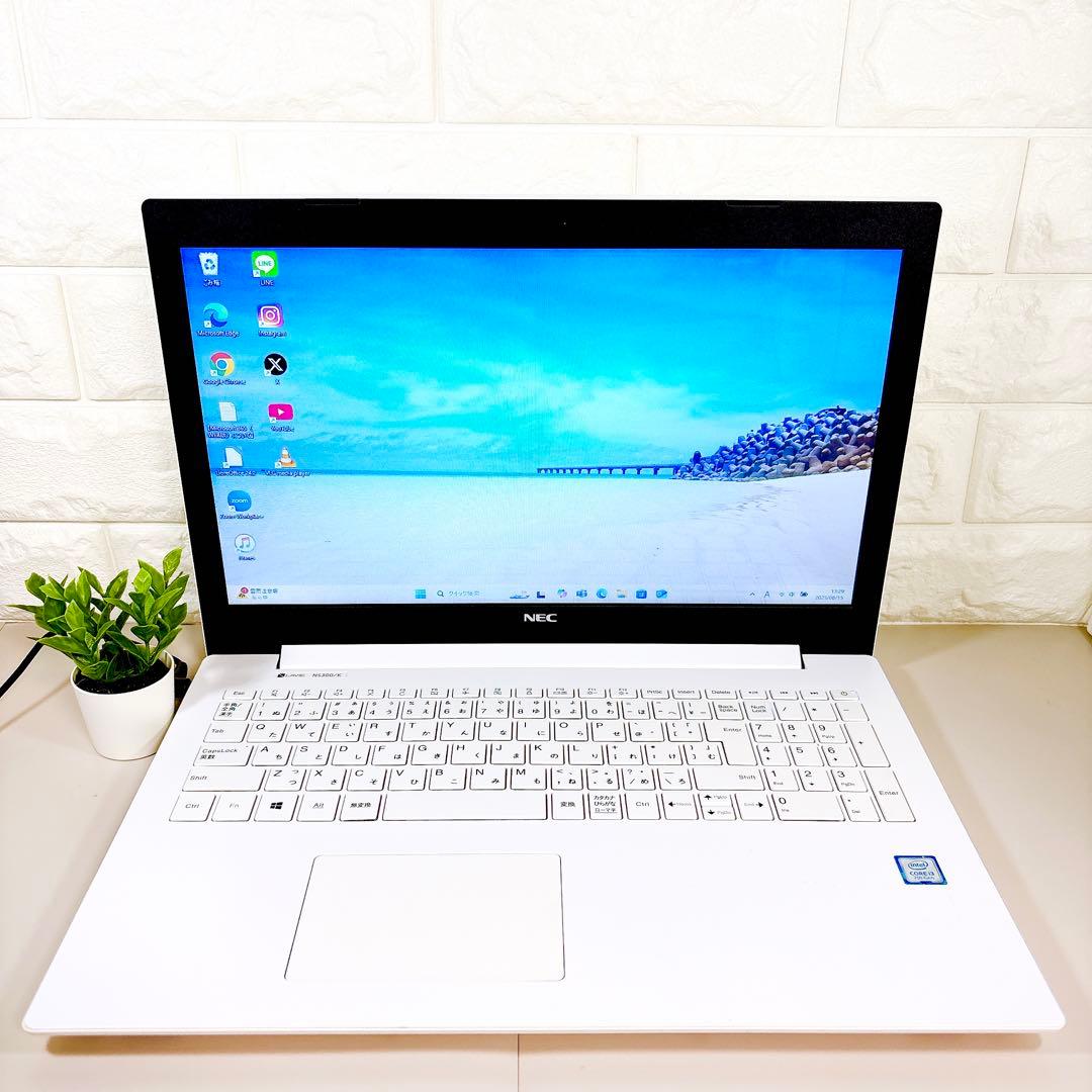 【美品】SSDで快適✨カメラ付き メモリ8GB 第7世代 ノートパソコン NEC