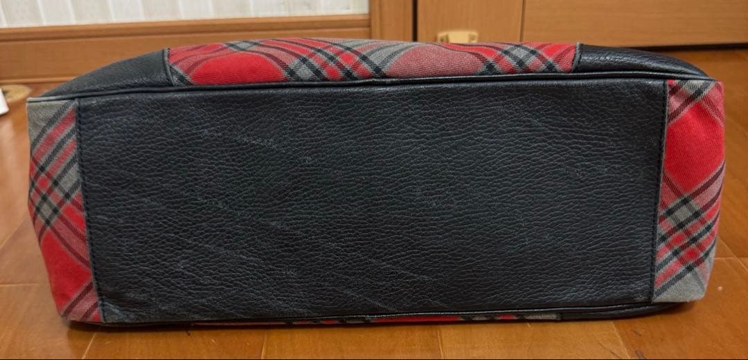 Vivienne Westwood ボストンバッグ ウールレッドチェック バッグ