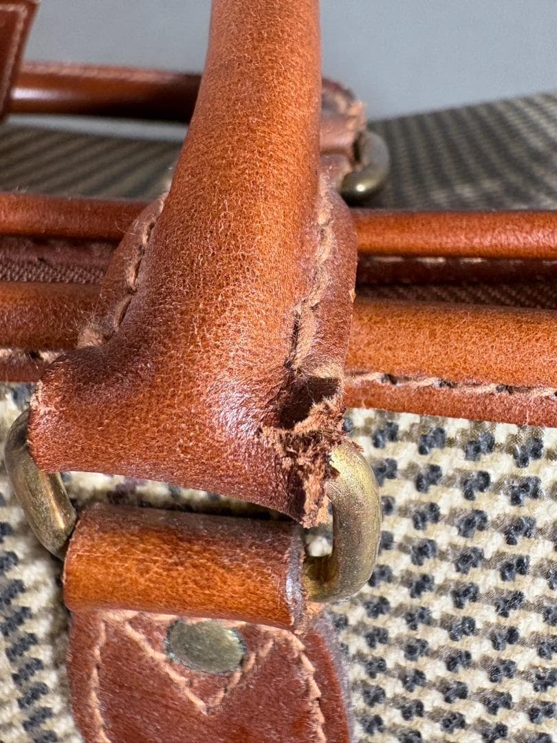 ヴィンテージ ラルフローレン 千鳥格子 チェック ボストンバッグ POLOレトロ