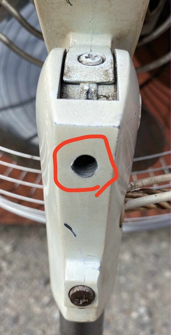 ち*う様 レトロ スタンド扇風機 シルバー