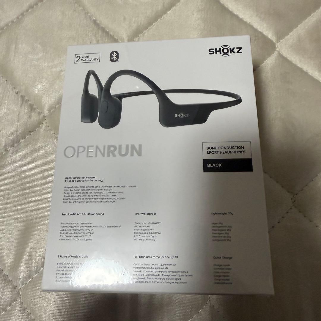 shokz OPENRUN 新品未開封 骨伝導イヤホン