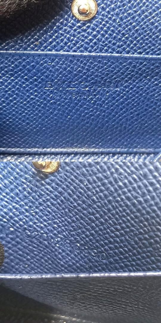 良品 ブルガリ ブルガリマン ケース 小銭入れ ネイビー レザー ボックス