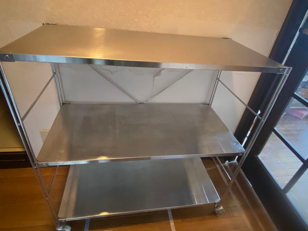 『たぬき』無印良品 ステンレスユニットシェルフ ステンレス棚