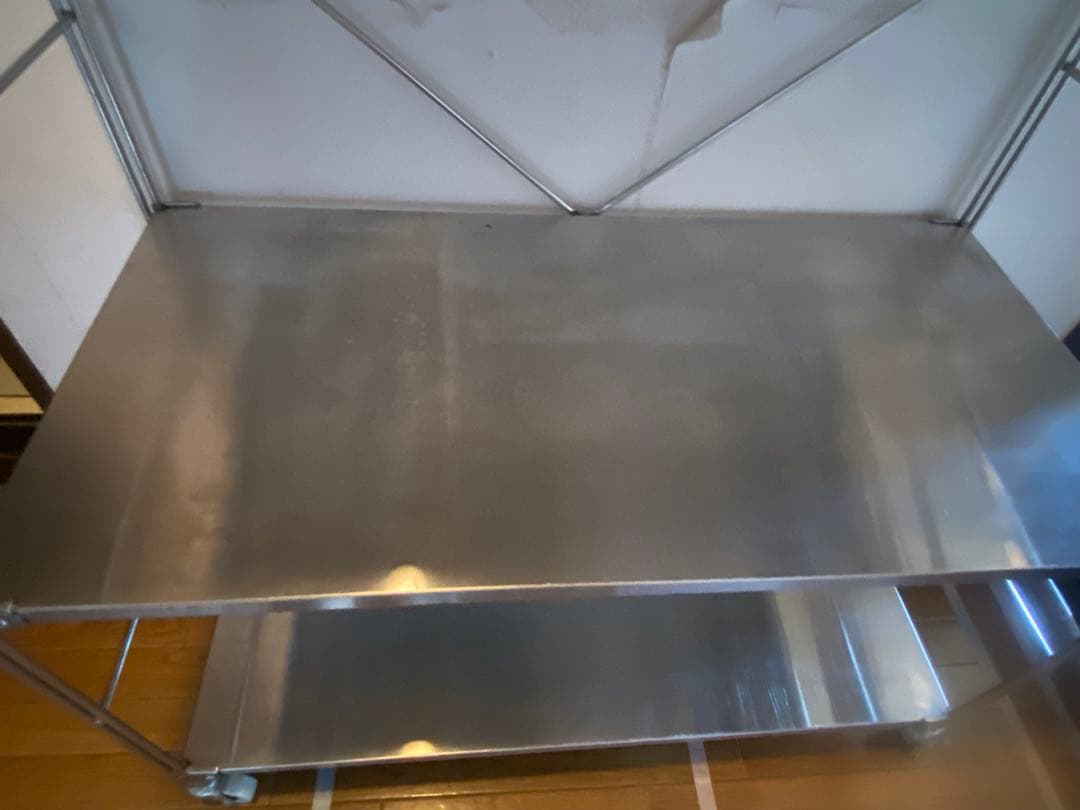 『たぬき』無印良品 ステンレスユニットシェルフ ステンレス棚