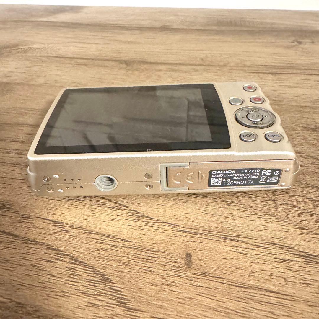 (美品)CASIO EXILIM EX-Z270ゴールド デジタルカメラ