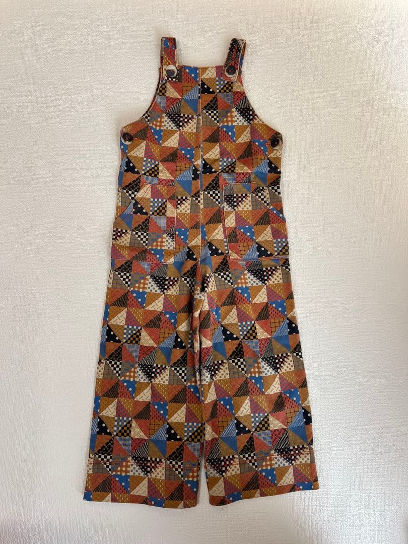 misha and puff パッチワークオールインワン　3y