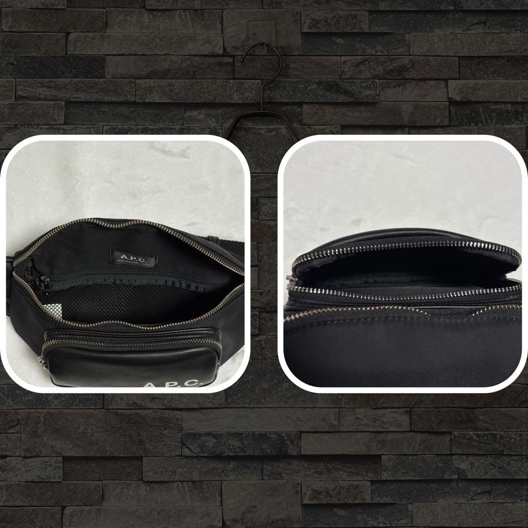 A.P.C. ナイロンボディバッグ BLK