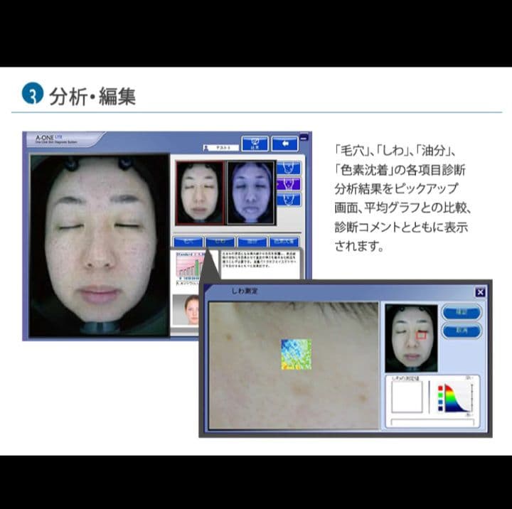 高機能肌診断器　BOMTECH/自動肌診断システム◎A-ONE　BASIC ◎