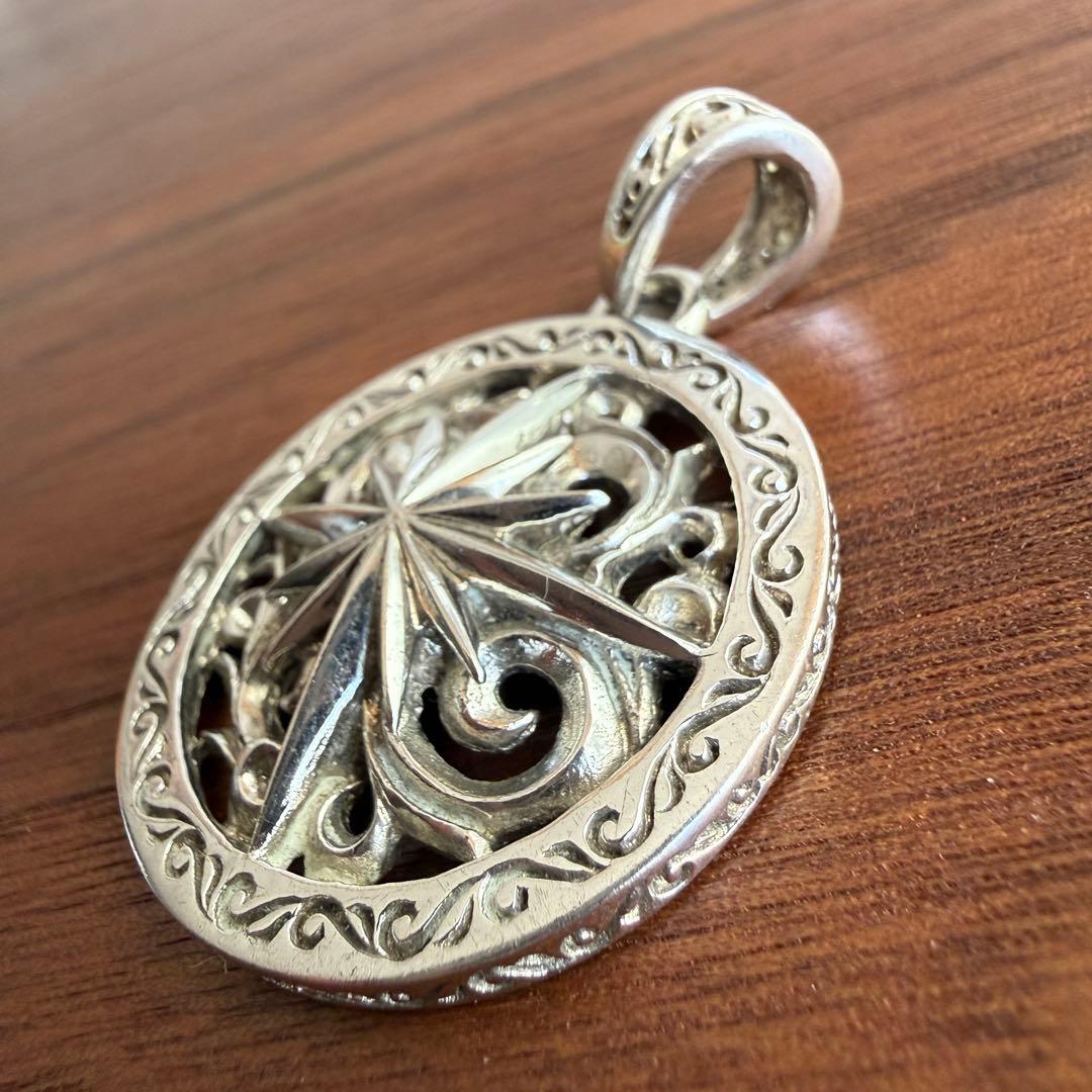 【used】シルバー925製SAAD サンシンボルペンダント大silver925