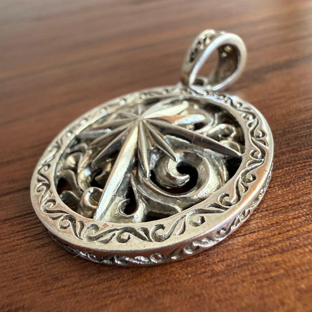 【used】シルバー925製SAAD サンシンボルペンダント大silver925